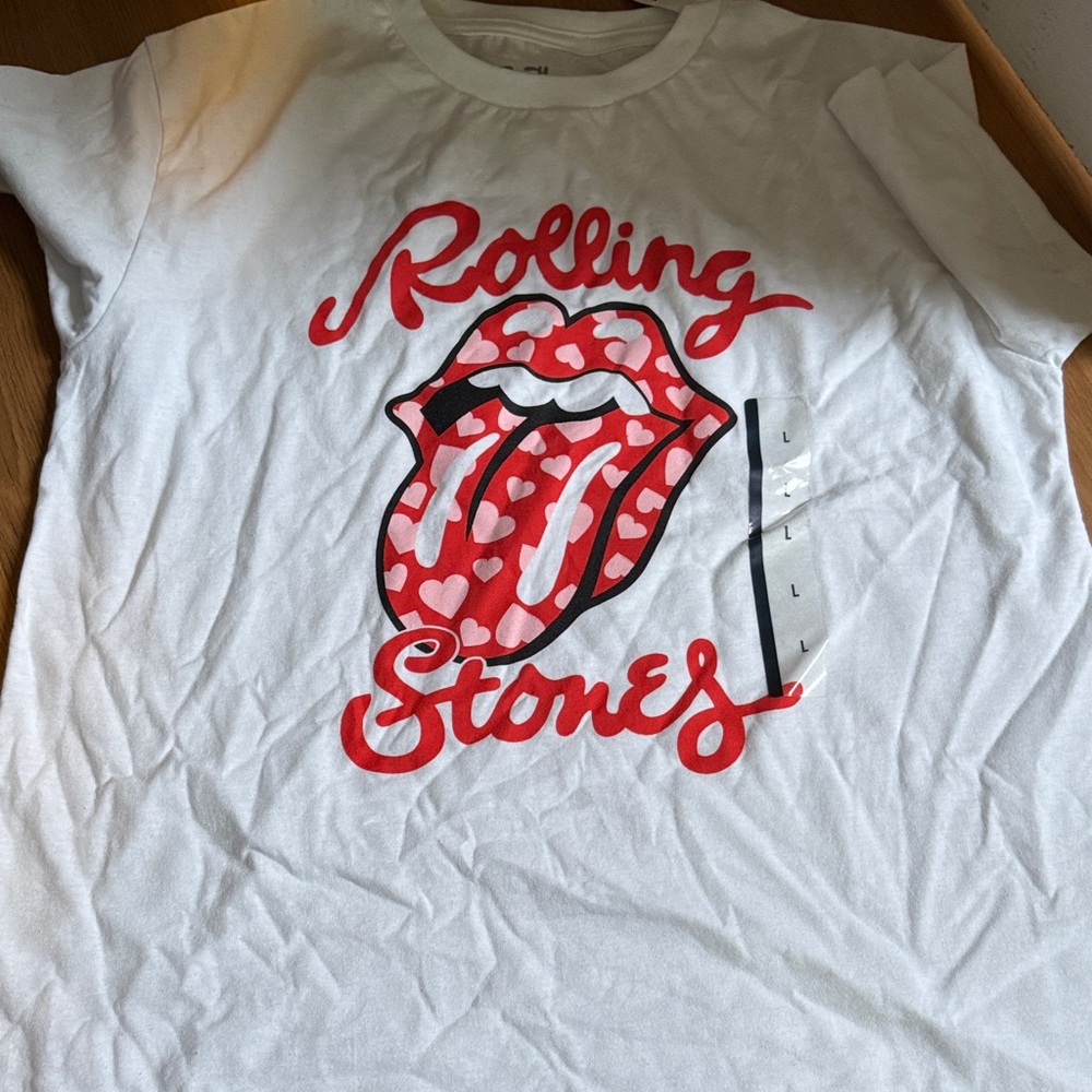 The Rolling Stones White Graphic Tee NWT size large